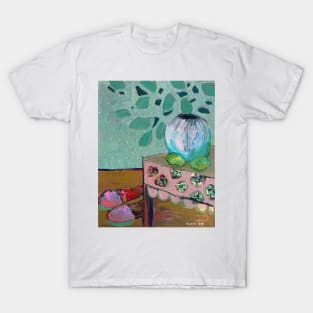 Flower vase, slippers, table cloth, home T-Shirt